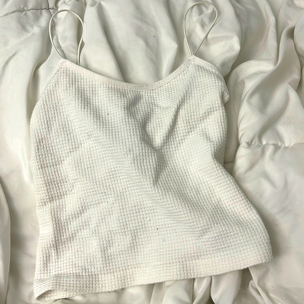 white tank top